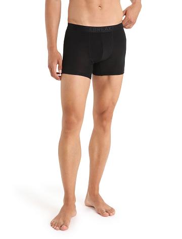 Icebreaker Cool-Lite™ Merino Anatomica Boxers Miesten Alusvaatteet Mustat | FI 1321XYUF